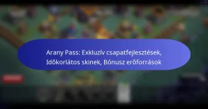 Read more about the article Arany Pass: Exkluzív csapatfejlesztések, Időkorlátos skinek, Bónusz erőforrások