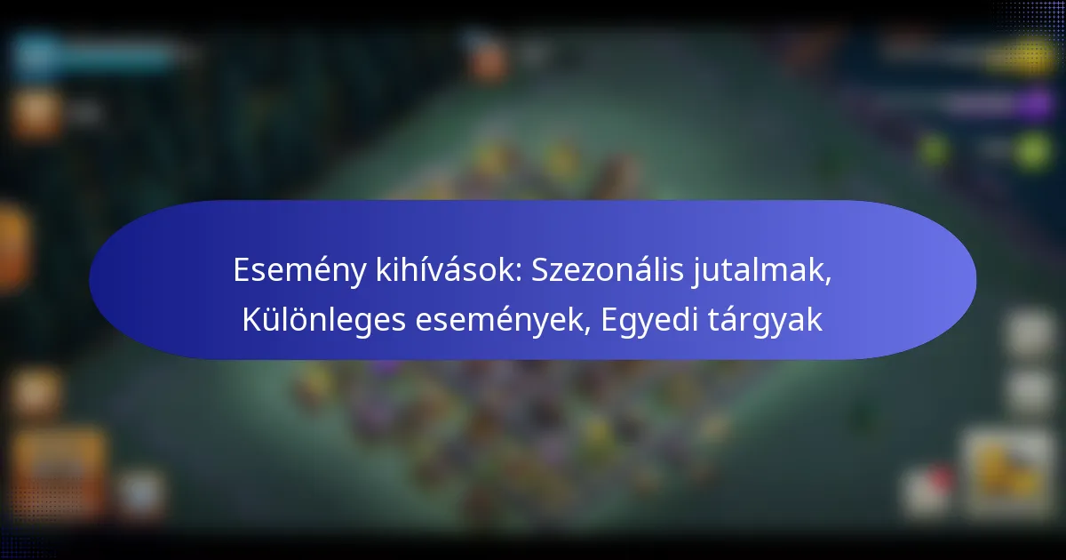 Read more about the article Esemény kihívások: Szezonális jutalmak, Különleges események, Egyedi tárgyak