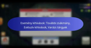 Read more about the article Esemény kihívások: További zsákmány, Exkluzív kihívások, Varázs tárgyak